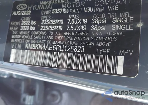 2023 Hyundai Ioniq 5 Sel from USA, damaged, VIN KM8KN4AE6PU125823